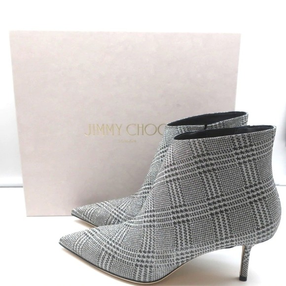 Jimmy Choo Shoes - Jimmy Choo Marinda 65 Ankle Boots Silver Glitter Prince of Stars Size 37 NEW